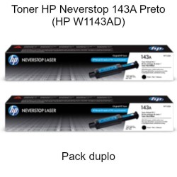 Pack duplo Toner HP Neverstop 143A Preto