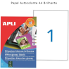 Papel Autocolante A4 Brilhante