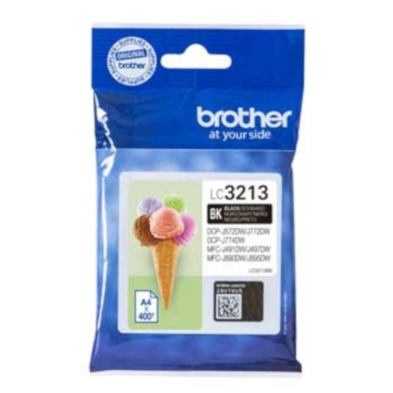 Tinteiros Brother LC-3213BK pretos de alta capacidade