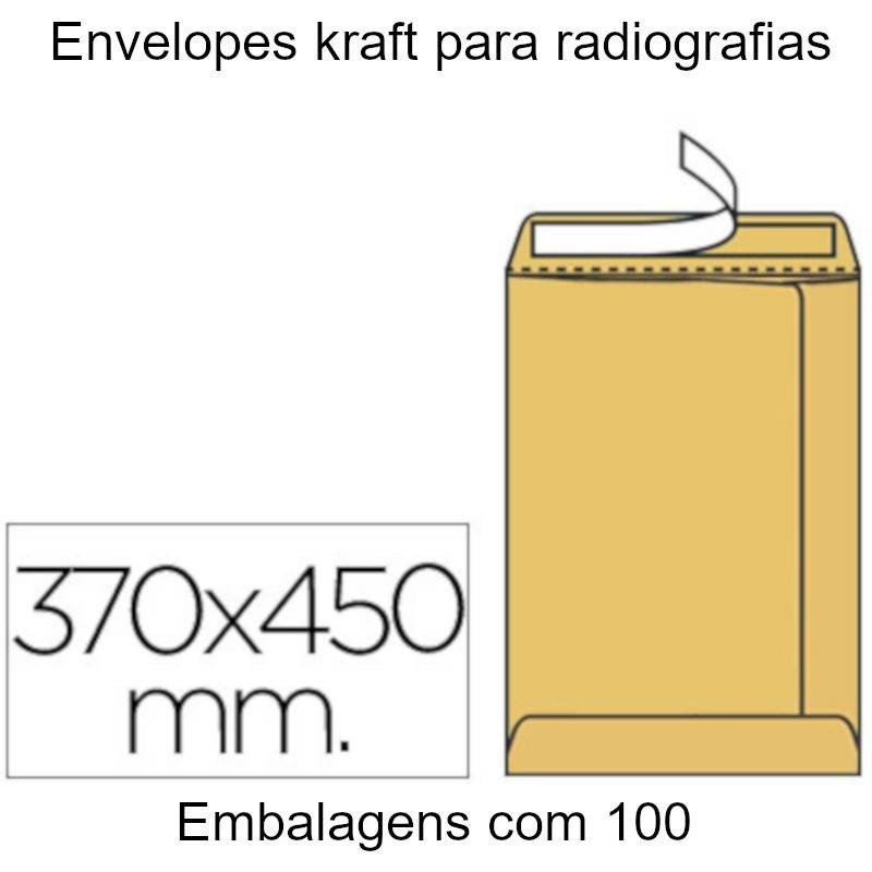 Envelopes kraft para radiografias maxi pack com 100