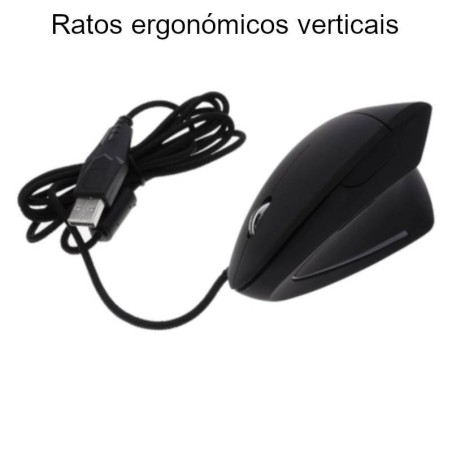 Ratos ergonómicos verticais USB