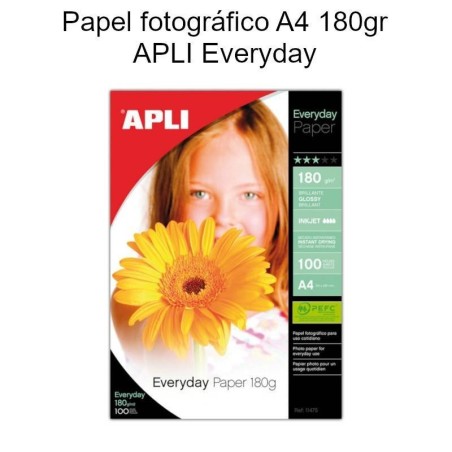 Papel fotográfico A4 APLI Everyday