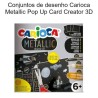 Set de desenho Carioca Metallic Pop Up Card Creator 3D
