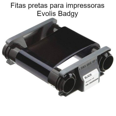 Fita Preta Evolis Badgy CBGR0500K Monocromática | Risco de Lápis