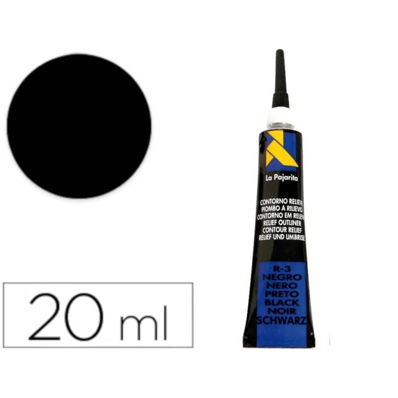 Tinta preta para relevo e contornos