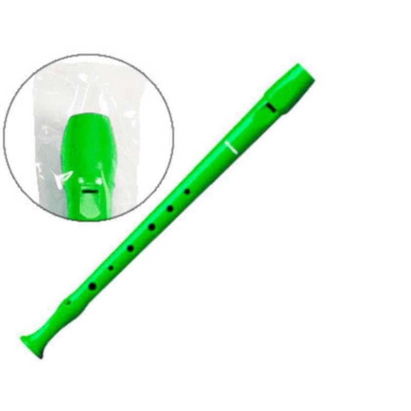 Flautas de plástico bisel verdes