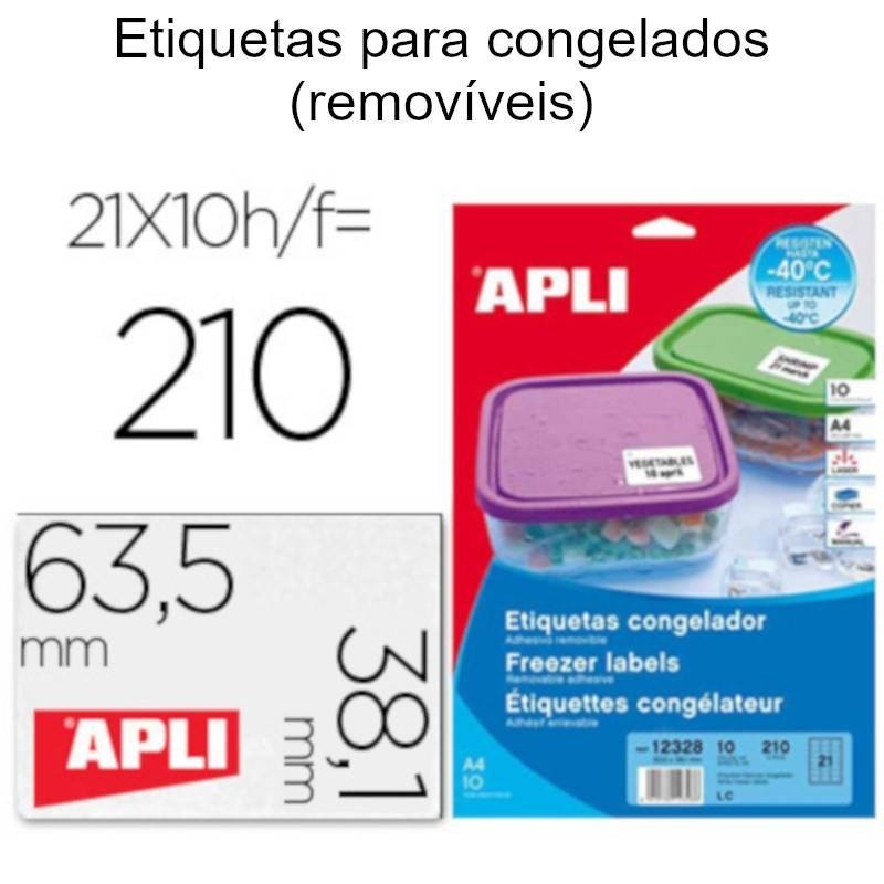 Etiquetas para congelados