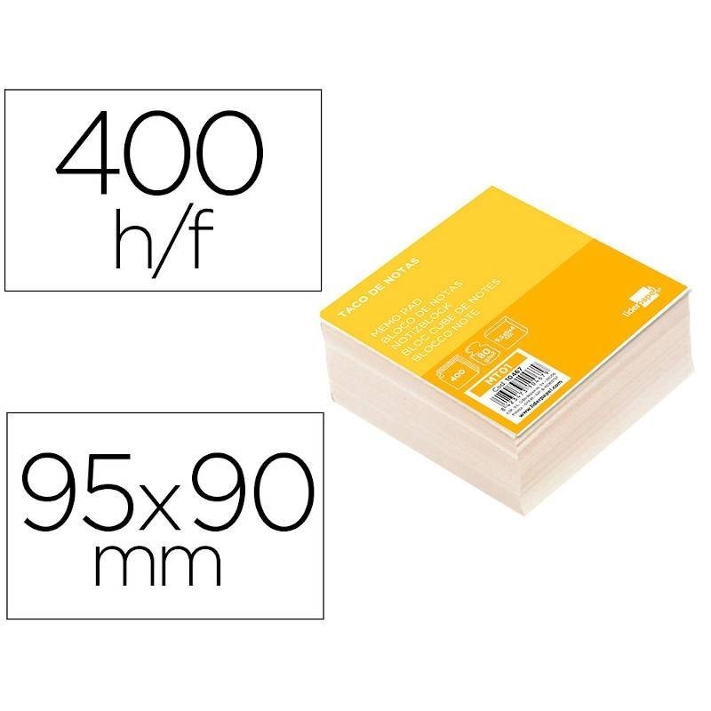 Blocos de notas de papel branco 95x90x40mm