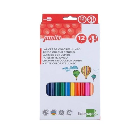 Lápis de cores jumbo - estojo com 12