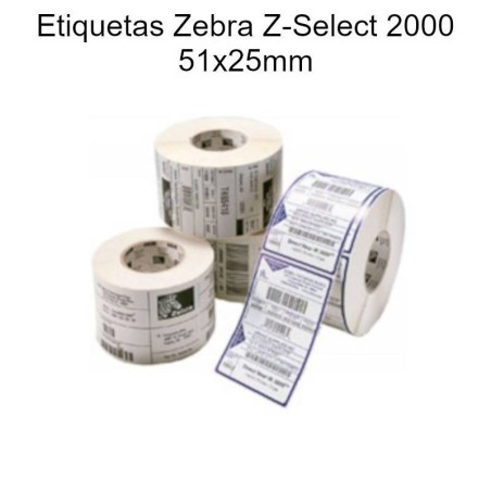 etiquetas Zebra Z-Select 2000 51x25mm