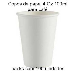 Copos para café em papel 100 ml