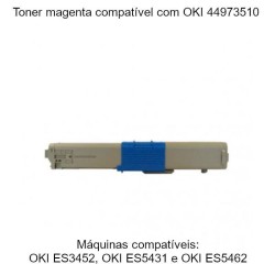 Toner magenta compatível com OKI 44973510