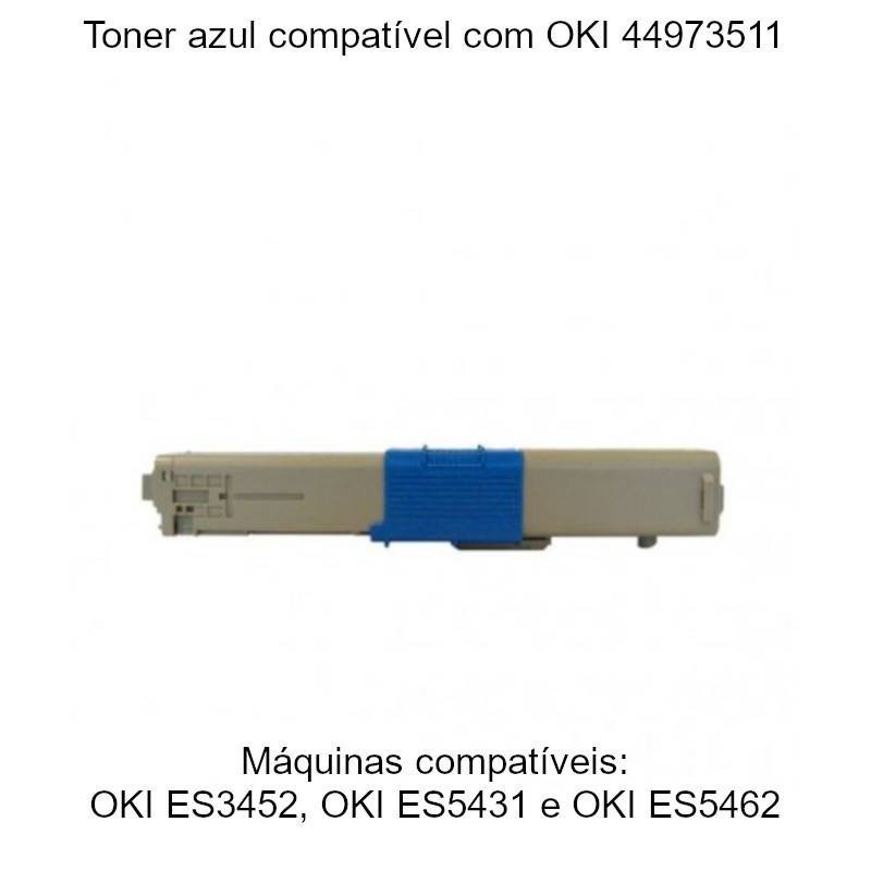 Toner azul compatível com OKI 44973511