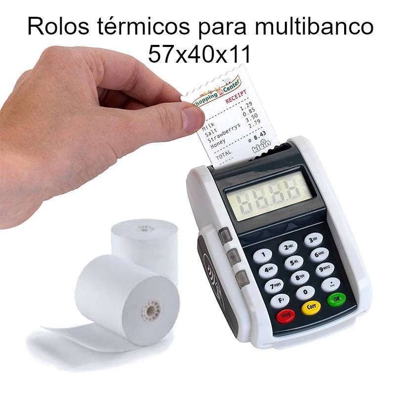 Rolos térmicos 57x40x11 para multibanco