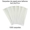 Saquetas em papel branco para talheres
