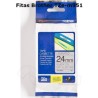 Fitas Brother TZE-m951 preto em fita prata - 24mm