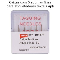 Agulhas finas para etiquetadoras têxteis APLI