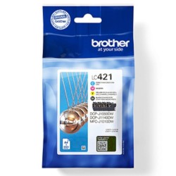 Pack tinteiros Brother LC421VAL 4 cores