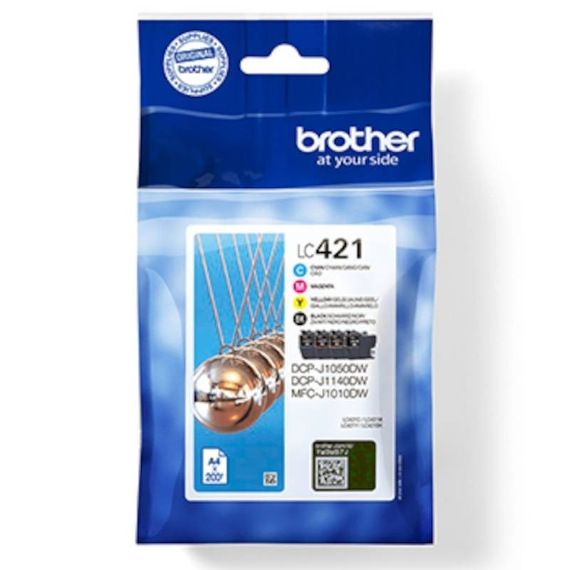 Pack tinteiros Brother LC421VAL 4 cores