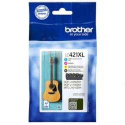 Pack tinteiros Brother LC421XLVAL 4 cores