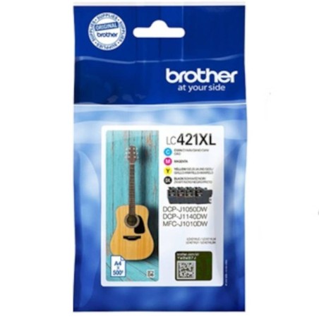 Pack tinteiros Brother LC421XLVAL 4 cores