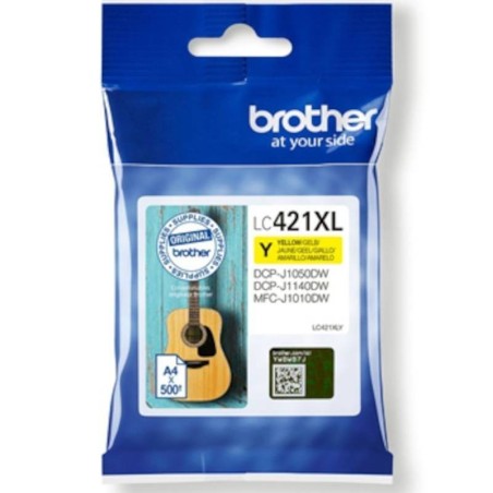 Tinteiro Brother LC421XLY amarelo