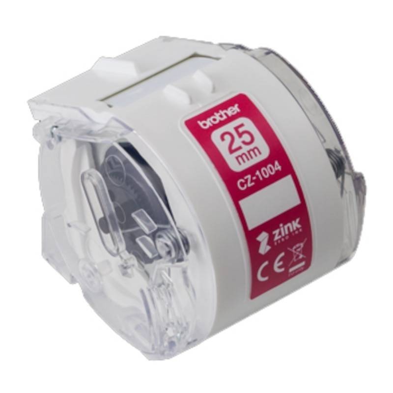 Rolos de fita adesiva contínua 25 mm x 5 m Brother CZ-1004