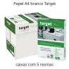 Papel de fotocópia A4 branco Target