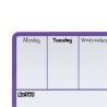 Mini quadros magnéticos de planeamento semanal violeta