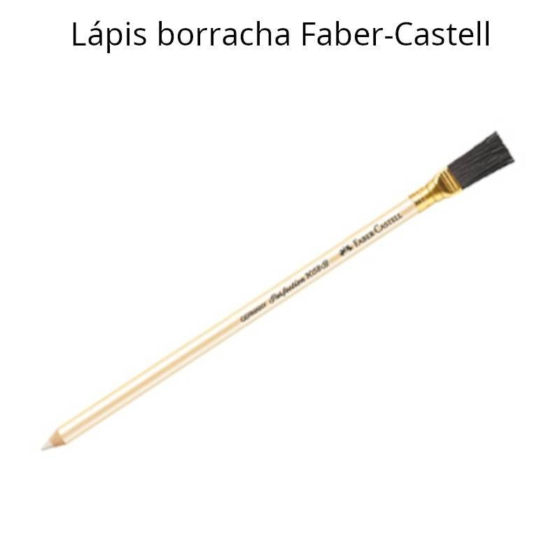 Lápis borracha com escova Faber-Castell