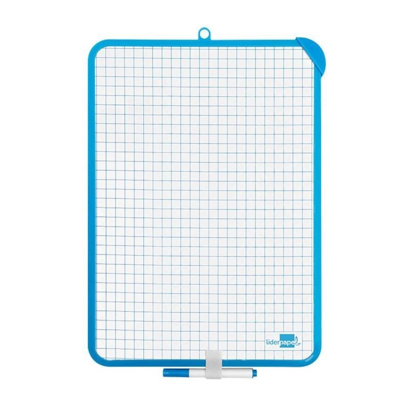 Mini Quadro Branco Dupla Face Liderpapel 24x33 cm (Com Marcador e Apagador)
