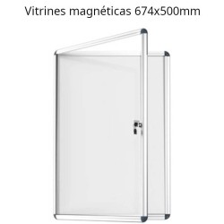 Vitrines magnéticas 674x500mm para interior