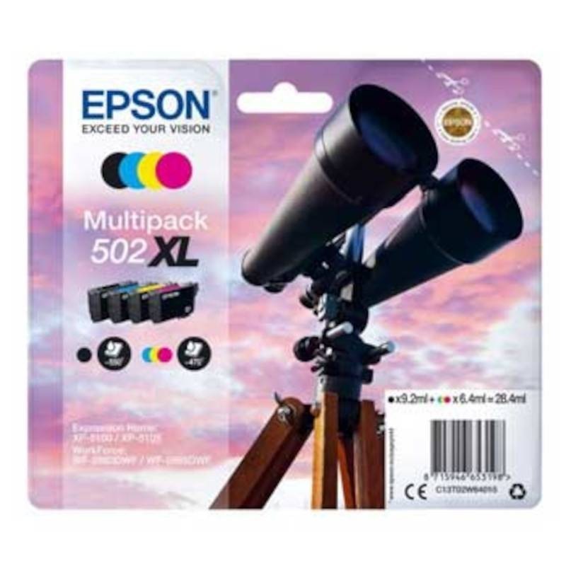 Pack 4 tinteiros Epson 502XL (4 cores)