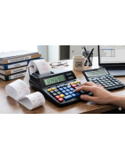 Calculadoras de Secretária e Impressoras de Rolo