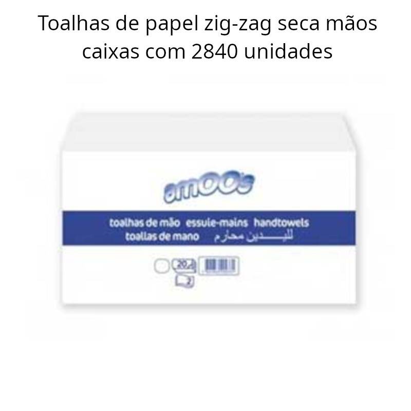 Toalhas de papel seca mãos zig-zag 21x22cm tissue