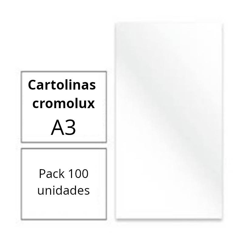 Cartolinas A3 cromolux brancas