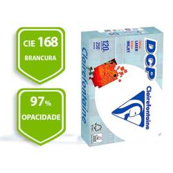 Papel A4 branco acetinado 120gr Clairefontaine 250 fls.