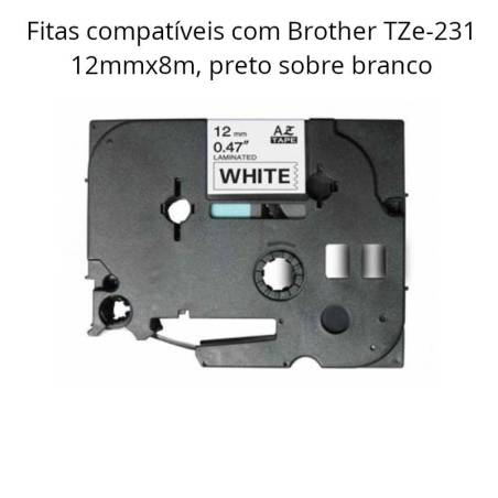Fitas laminadas compatíveis com Brother TZe-231