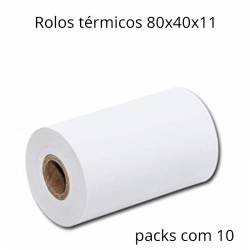 Rolos térmicos 80x40x11 em packs com 10