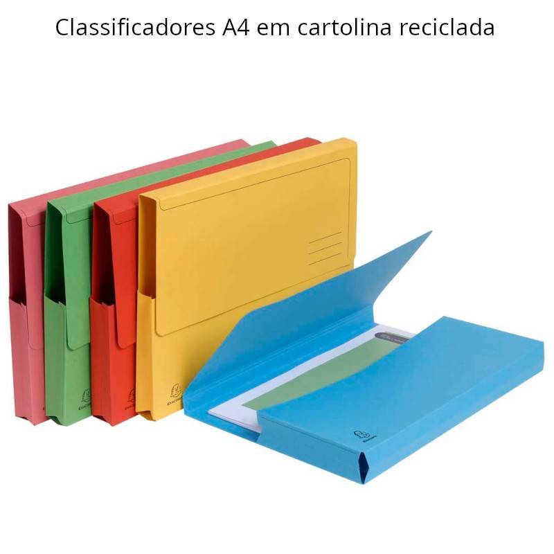 Classificadores A4 em cartolina com bolsa