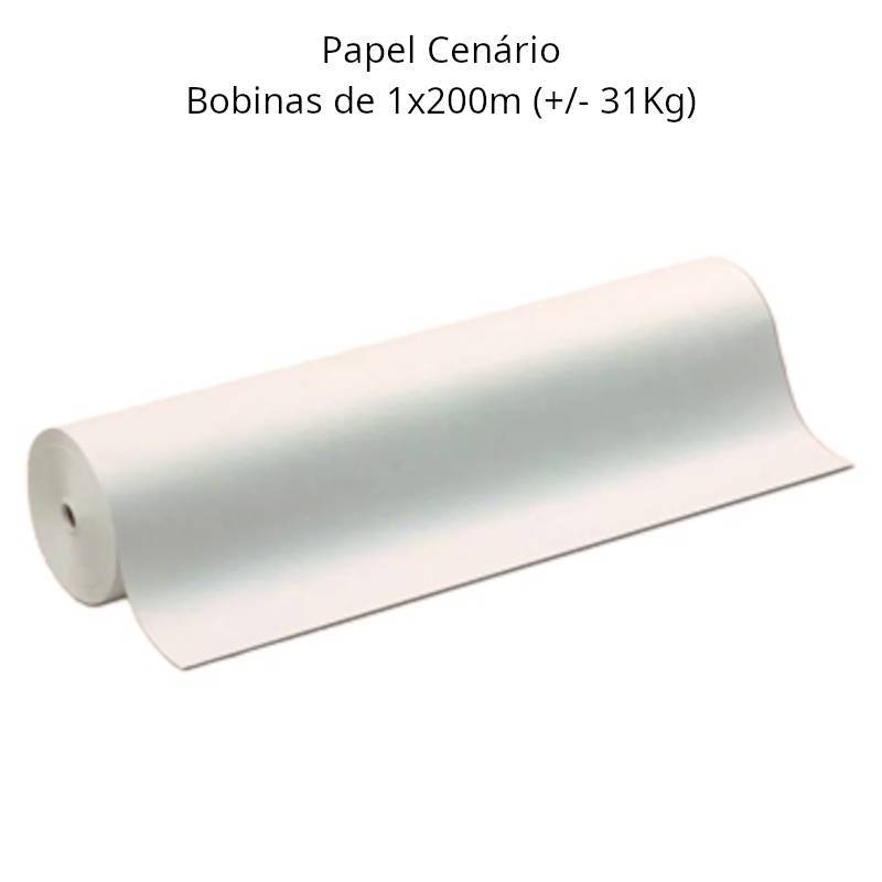 Bobinas de papel cenário 1x200m
