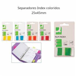 Separadores index coloridos 25x45mm
