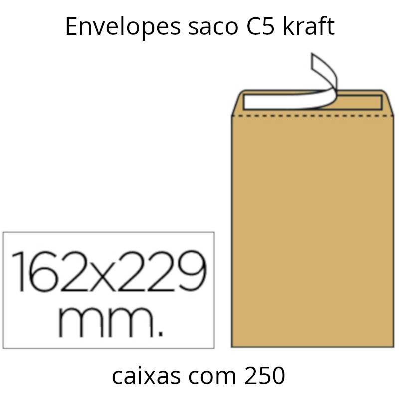 Envelopes saco kraft C5