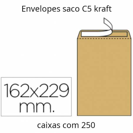 Envelopes saco kraft C5