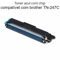 Toner com chip compatível com Brother TN-247C azul