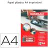 Papel plástico A4 imprimível Paperplast