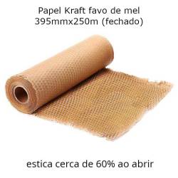 Bobinas de papel kraft favo de mel 395mmx250m