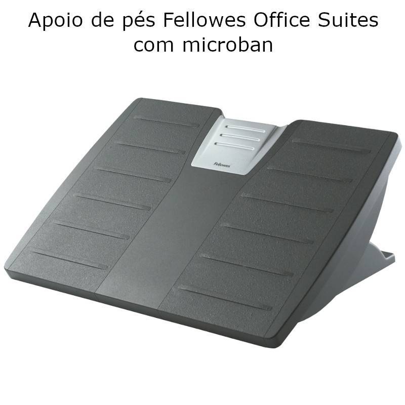 Apoios de pés Fellowes Office Suites com Microban