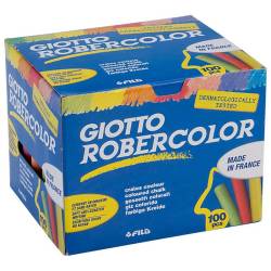 Giz Cores Sortidas Giotto Robercolor - Caixa com 100 unidades