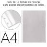 Recargas para capas catálogo de anéis A4